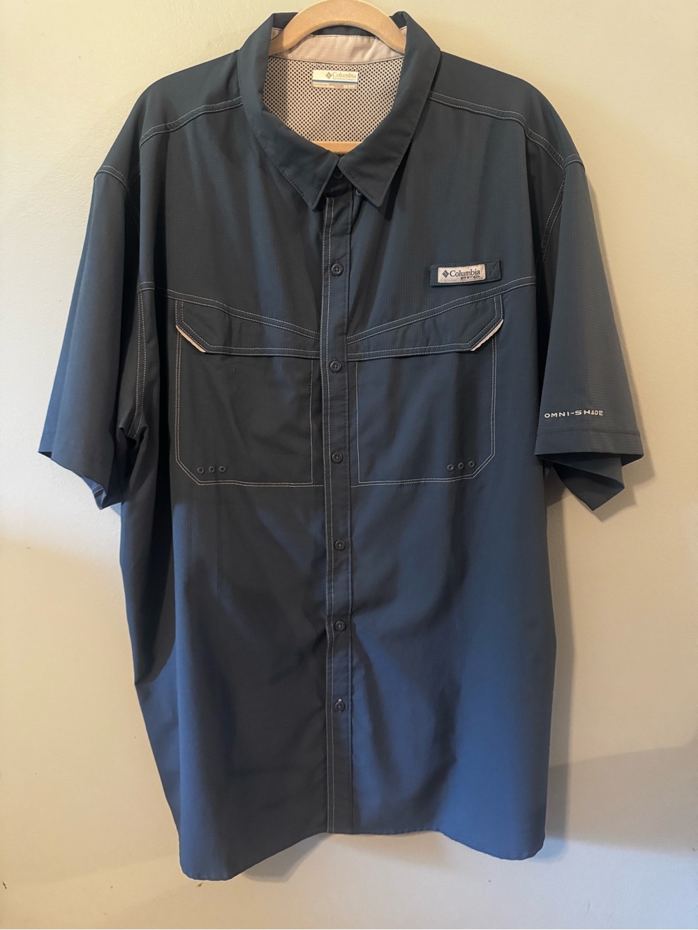 Columbia Men’s Short-Sleeve Button-Down Shirt - Slate